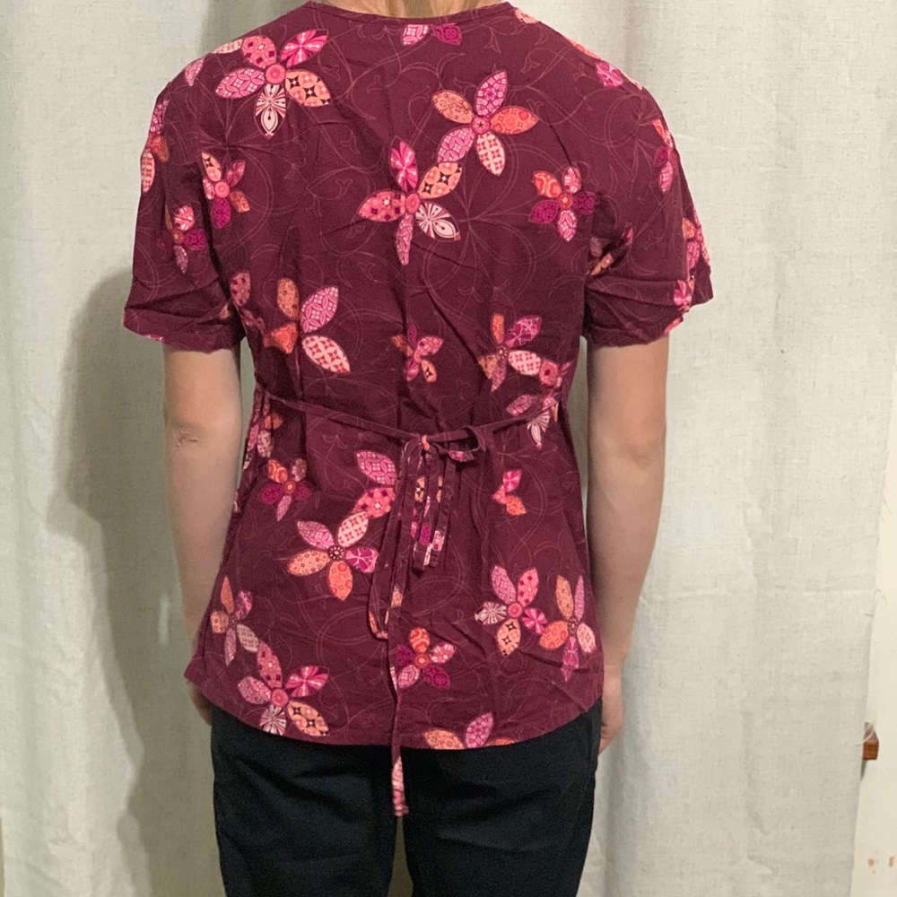 Floral Cherokee Scrub Top